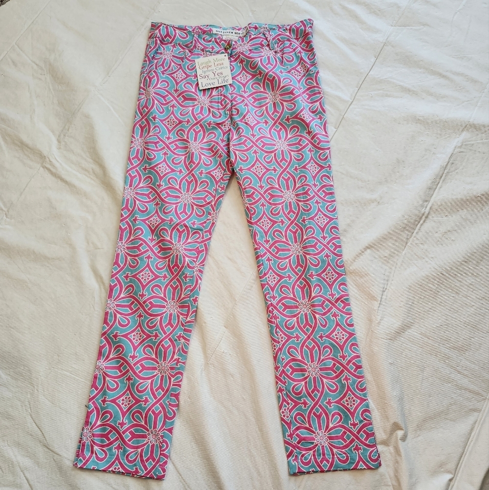 Gretchen Scott Size Large Colorful Patterned Pants - Picture 3 of 10